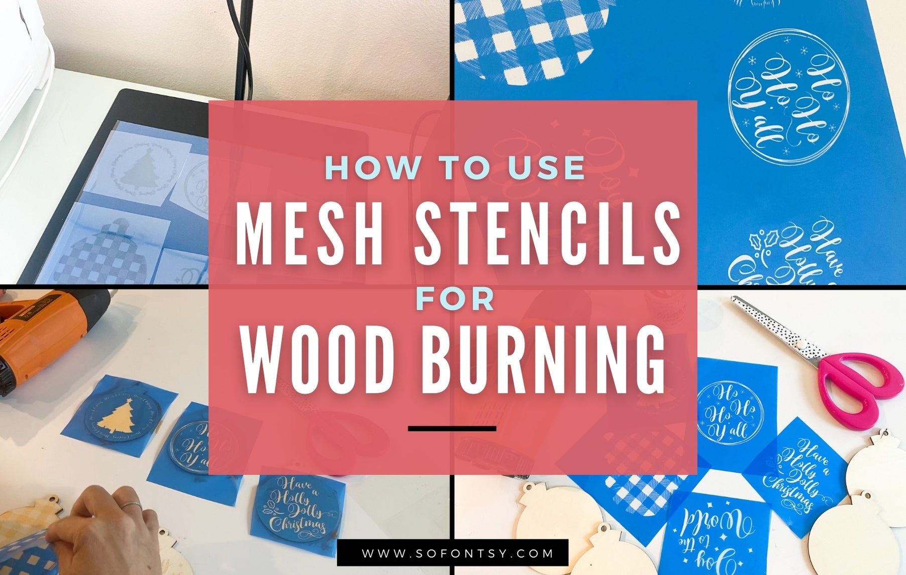 How to Use Mesh Stencils for Wood Burning - So Fontsy