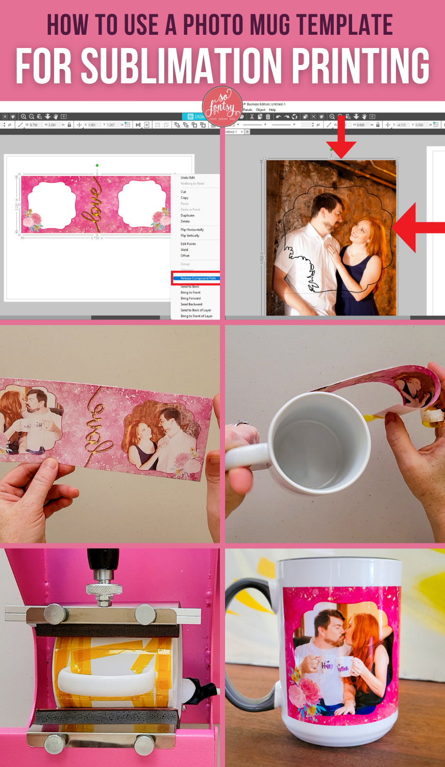 How to use Photo Mug Templates for Sublimation