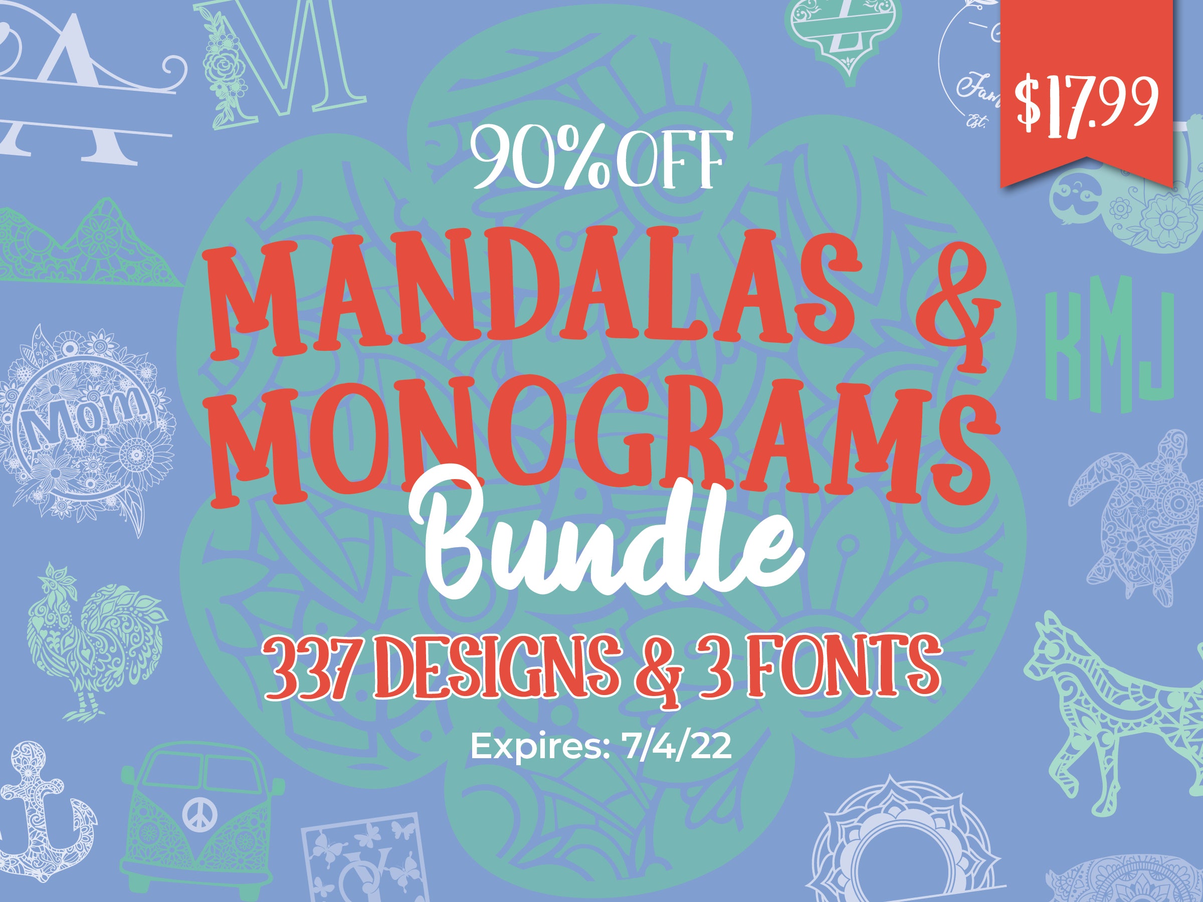 Mandalas & Monograms Design Bundle | So Fontsy