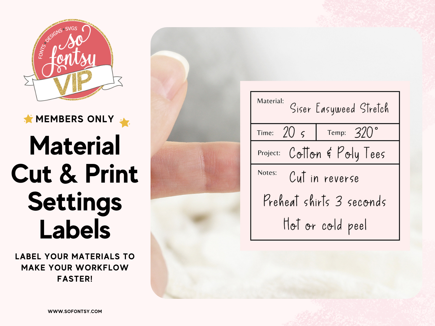 Material Cut Print Settings Printable Stickers Including Cricut Size Sheet