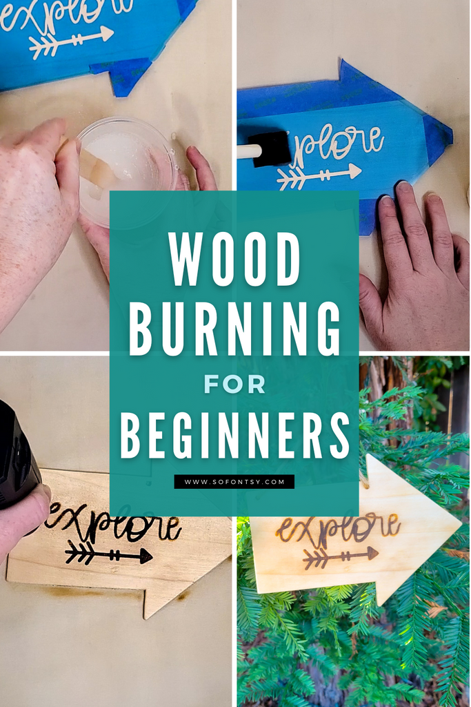 How To: Wood Burn with Stencils using Heat Gun #shorts 