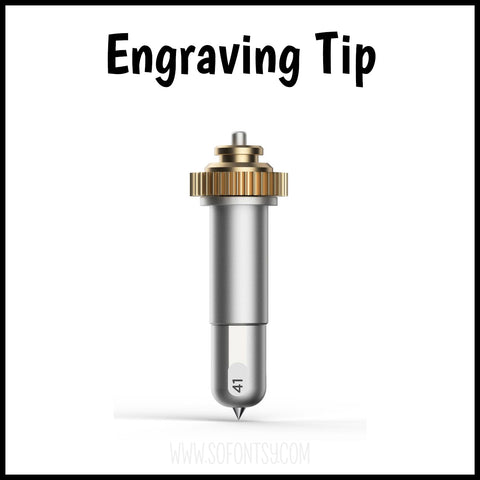 Engraving Tip and QuickSwap Housing for Cricut Maker Cutting  Machines-Perfect for Flat, Soft Metals, Leather, Acrylic, Plastic, Anodized  or Sublimated Aluminum and More Tool Set for Cricut