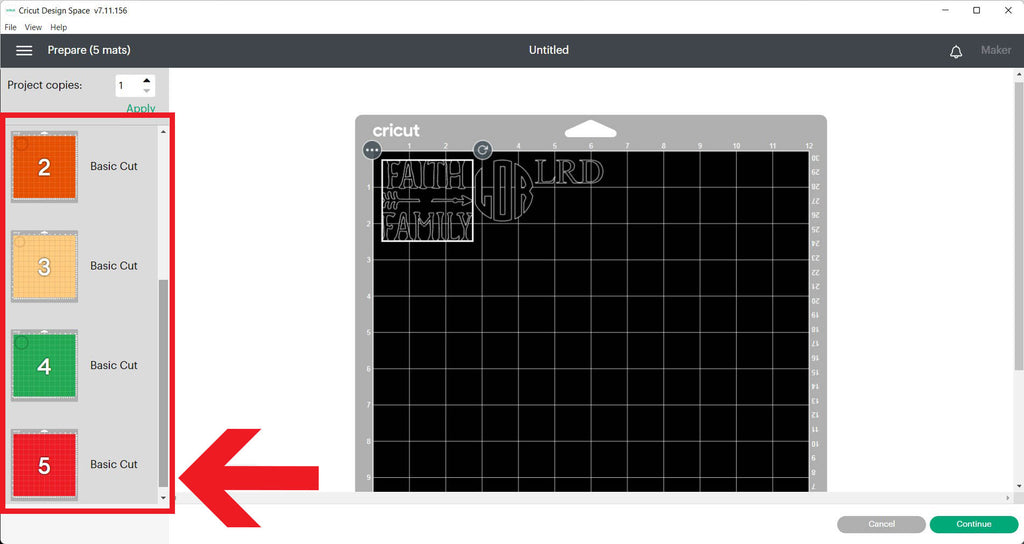 How do I change the mat or material size in Design Space? – Help