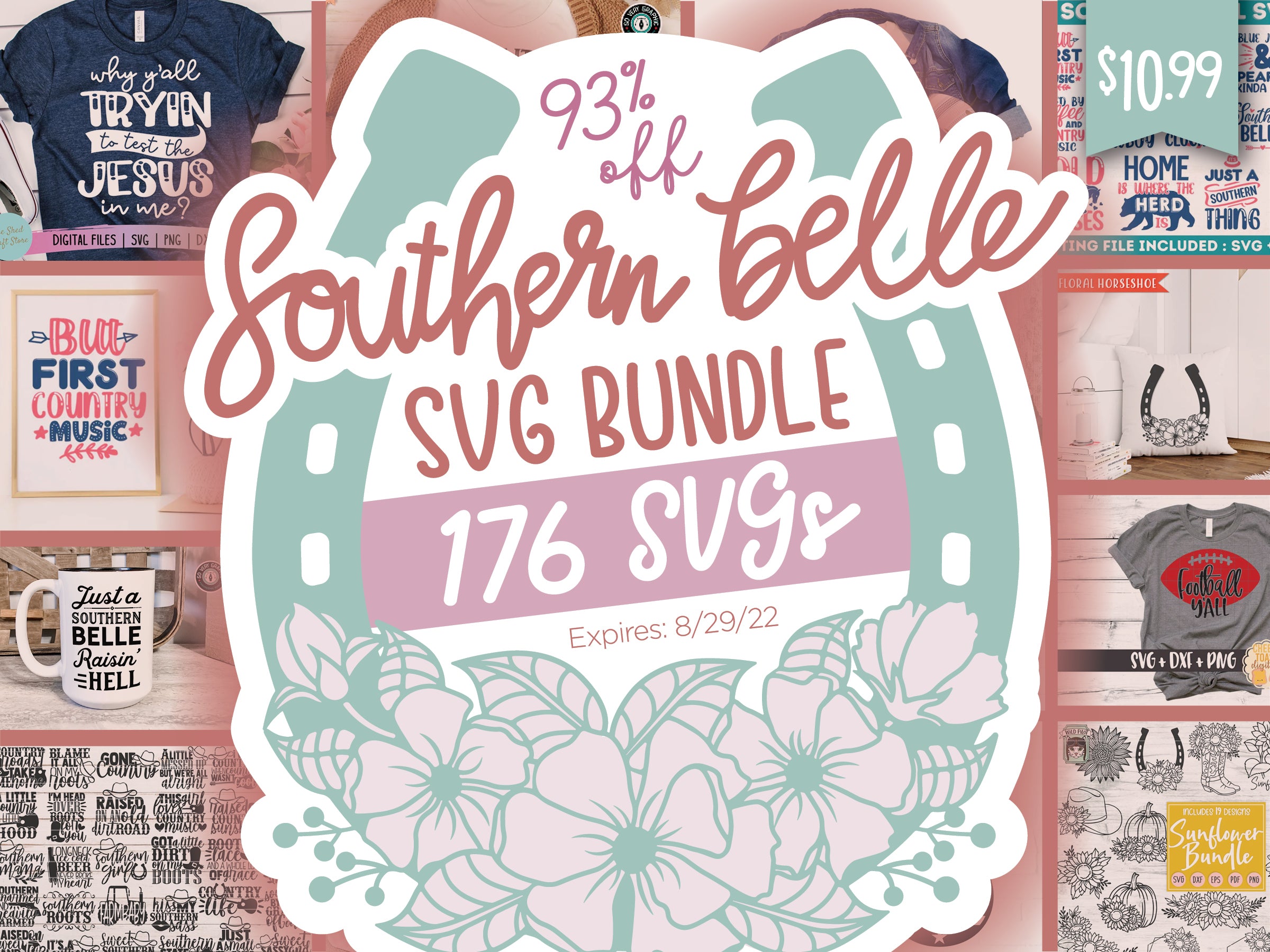Southern Belle SVG Design Bundle from So Fontsy