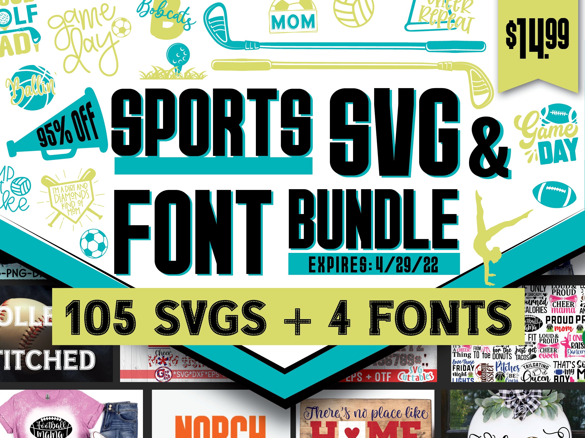 Sports SVG Font Bundle So Fontsy