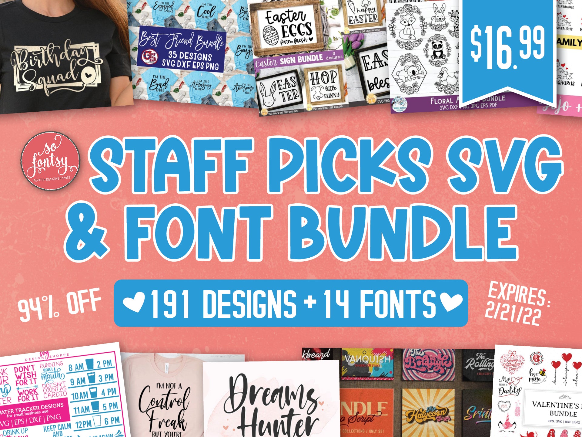 So Fontsy Staff Picks SVG Design & Font Bundle