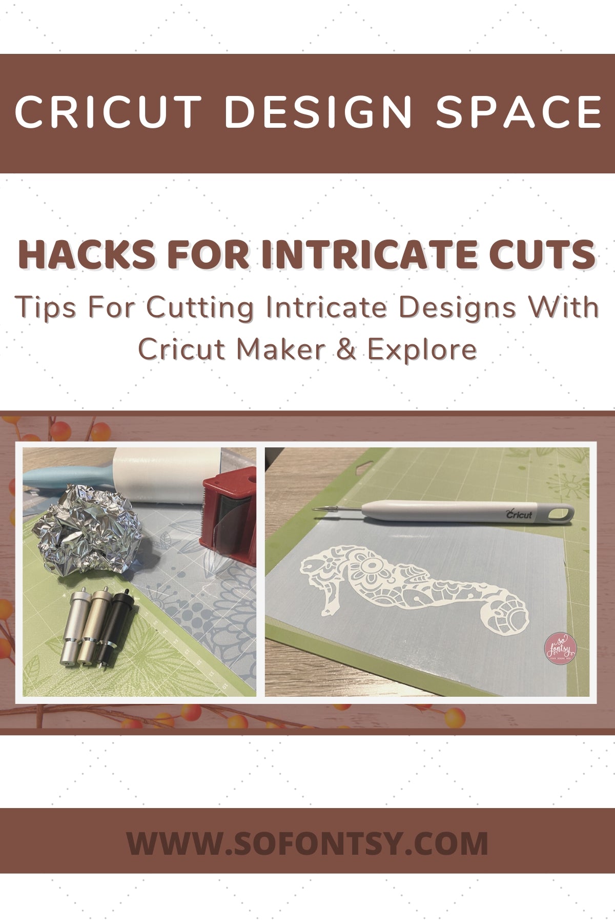 Cutting Vinyl with a Cricut: Tips for Small and Intricate Designs