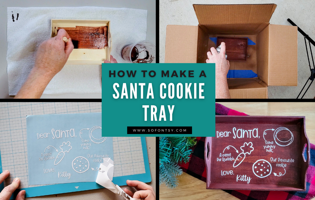 Santa Cookie Tray with Torch Paste