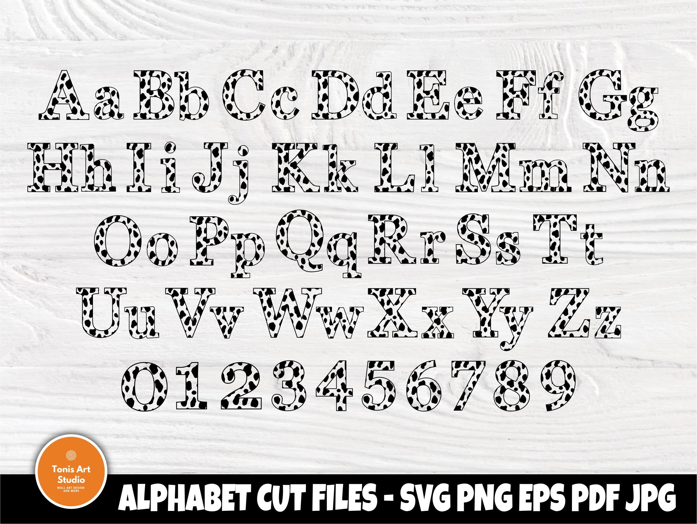 Download 101 Dalmatians Font Svg Dalmatians Alphabet Cut Files Dalmatians Letters And Numbers Stencil Font Cricut And Silhouette Cut Files So Fontsy