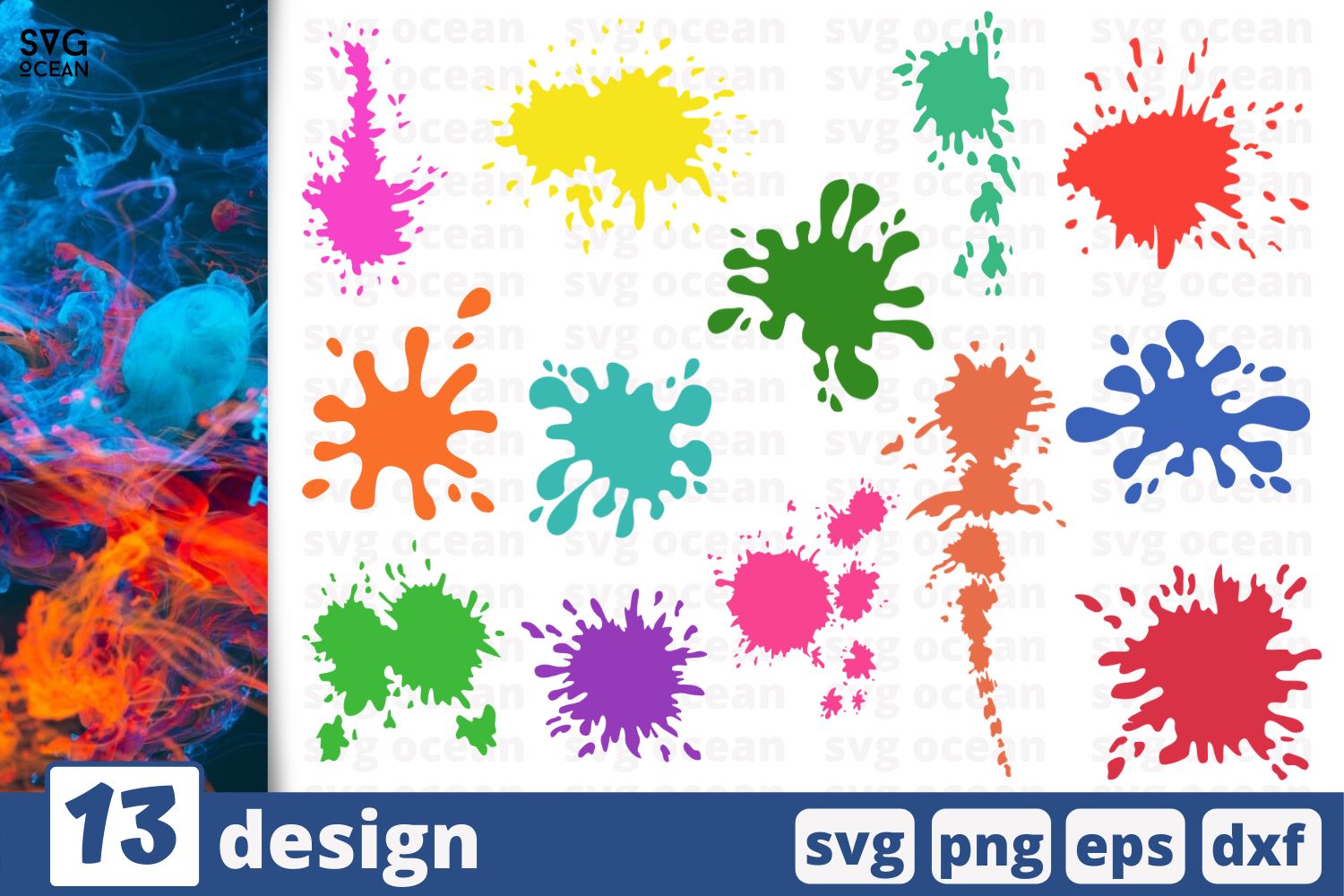 Download 13 Paint Splatters Designs Cricut Svg So Fontsy