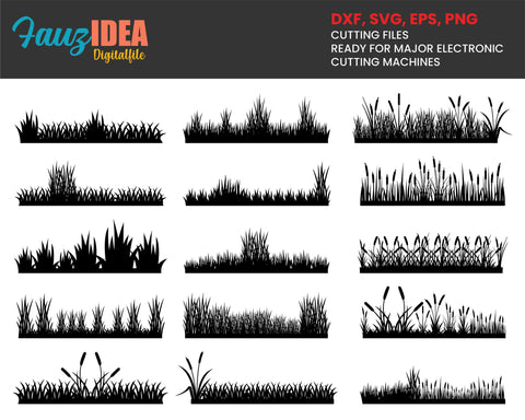 Download 15 Grass Svg Bundle Grass Svg Grass Cut Files For Silhouette Files For Cricut Grass Vector Field Svg Dxf Png Eps Digital Download So Fontsy