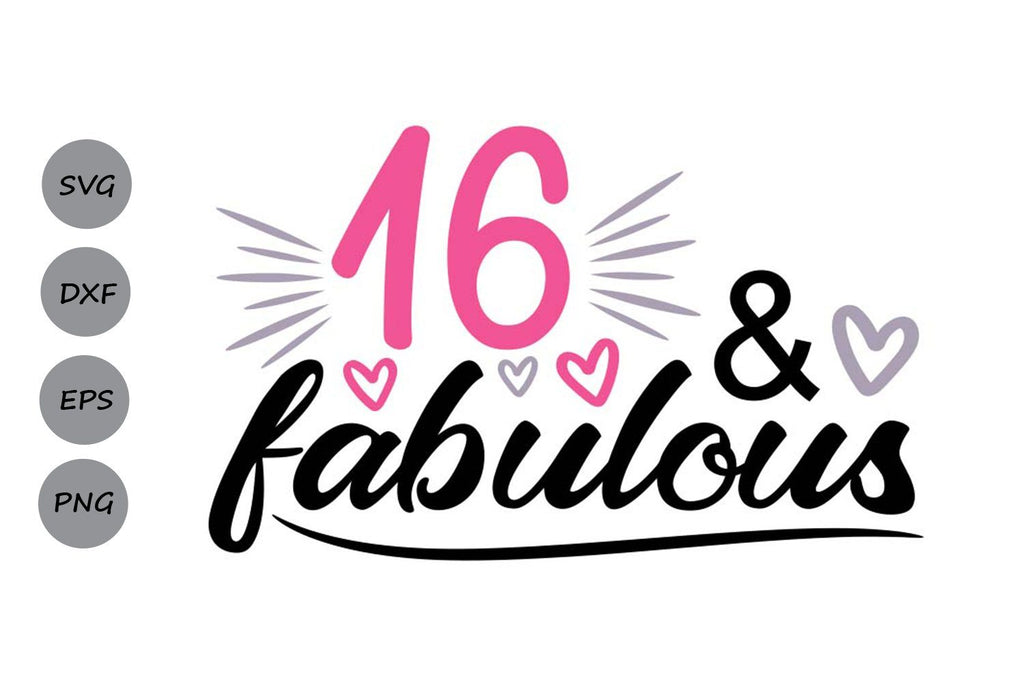 Download Products Tagged Sweet 16 Svg Files So Fontsy