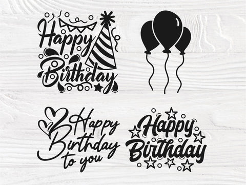 Download 20 Happy Birthday Svg Files For Cricut Silhouette So Fontsy