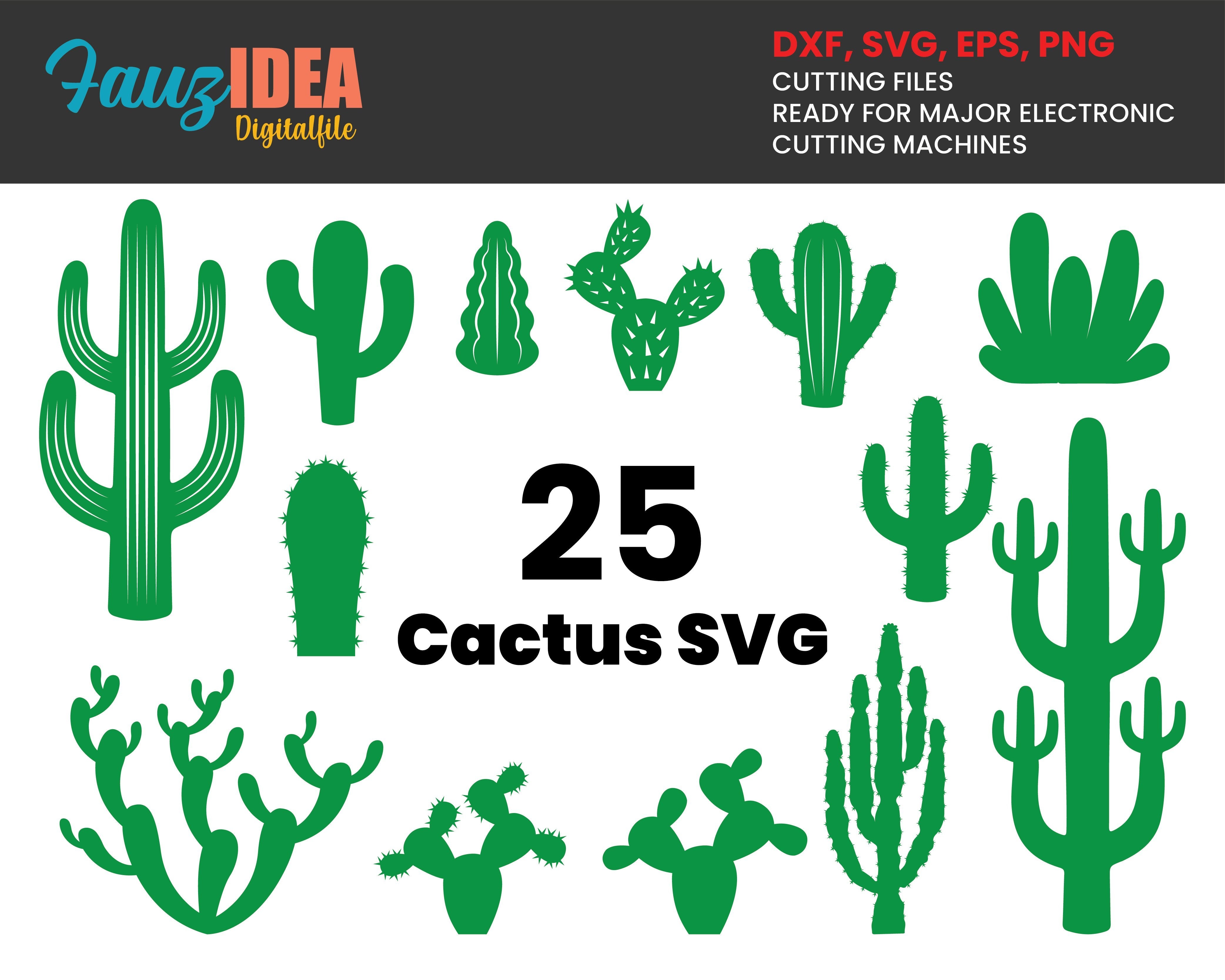 Download 25 Cactus Bundle Svg Cactus Clipart Png Cactus Cut Files For Cricut Silhouette Succulents Svg Svg Bundle Plants Svg Cactus Svg So Fontsy