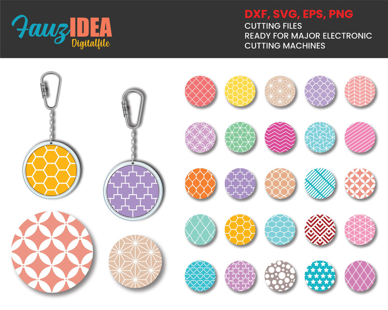 Download 25 Keychain svg, Round pattern svg, Keychain pattern svg ...