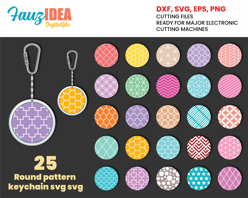 Download 25 Keychain svg, Round pattern svg, Keychain pattern svg ...