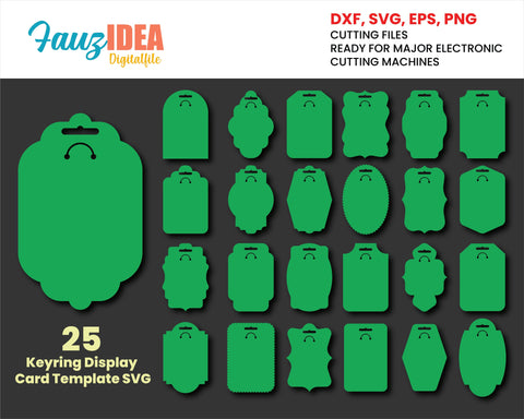 Free Keychain Display Card Template Svg Free SVG PNG EPS DXF File