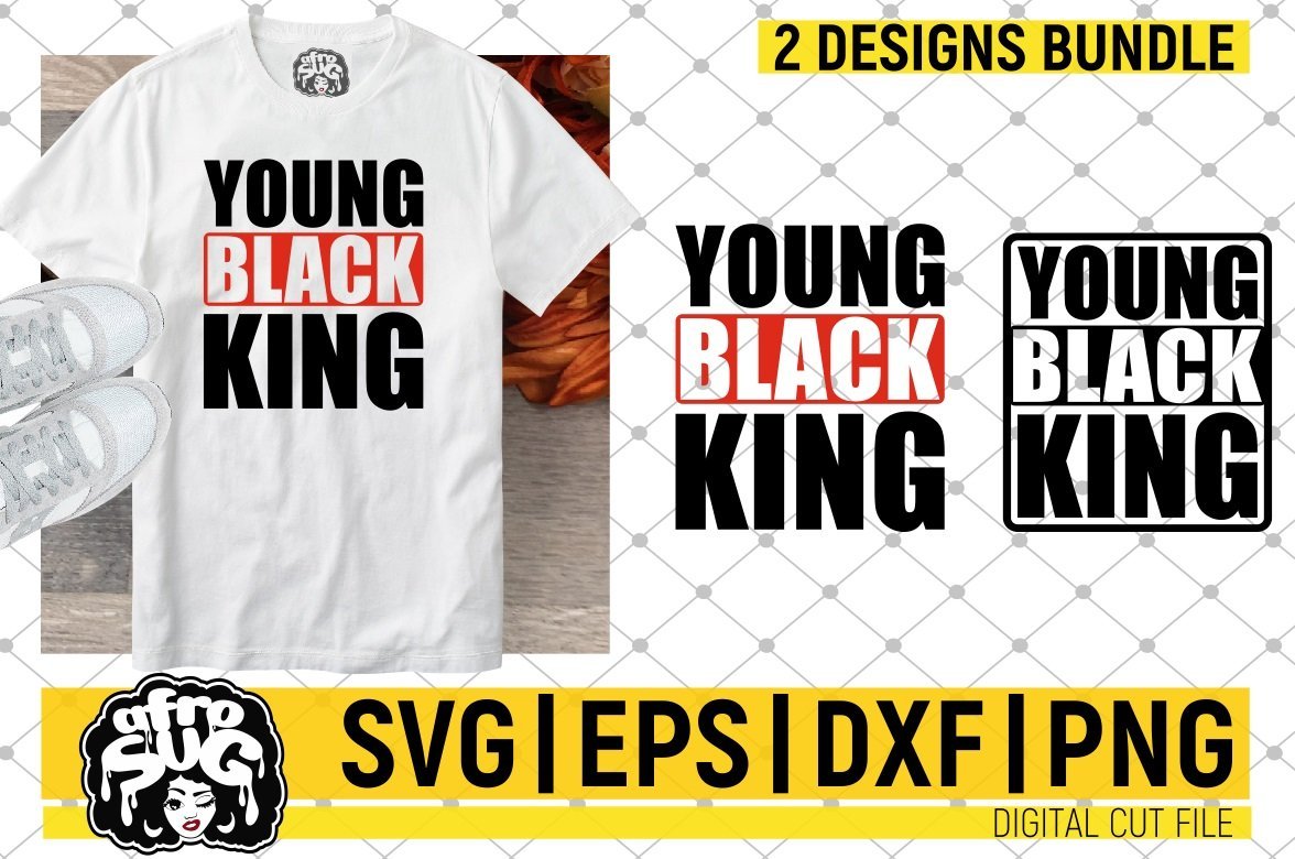 Free Young Black King Svg