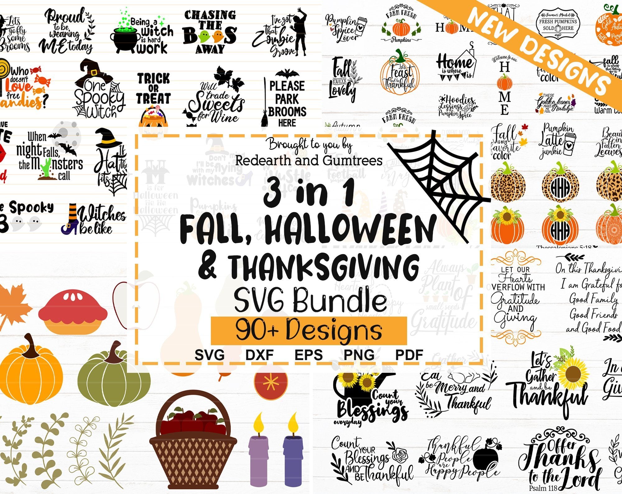 Download 3 In 1 Fall Halloween Thanksgiving Svg Bundle New Designs So Fontsy