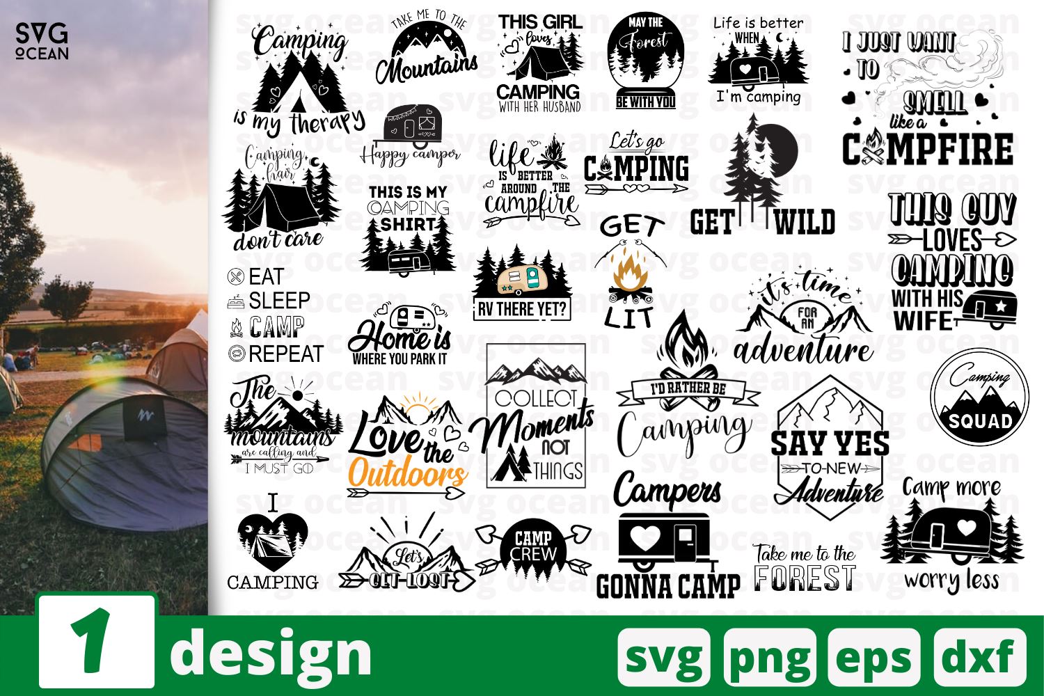 30 Camping Quotes Cricut Svg So Fontsy