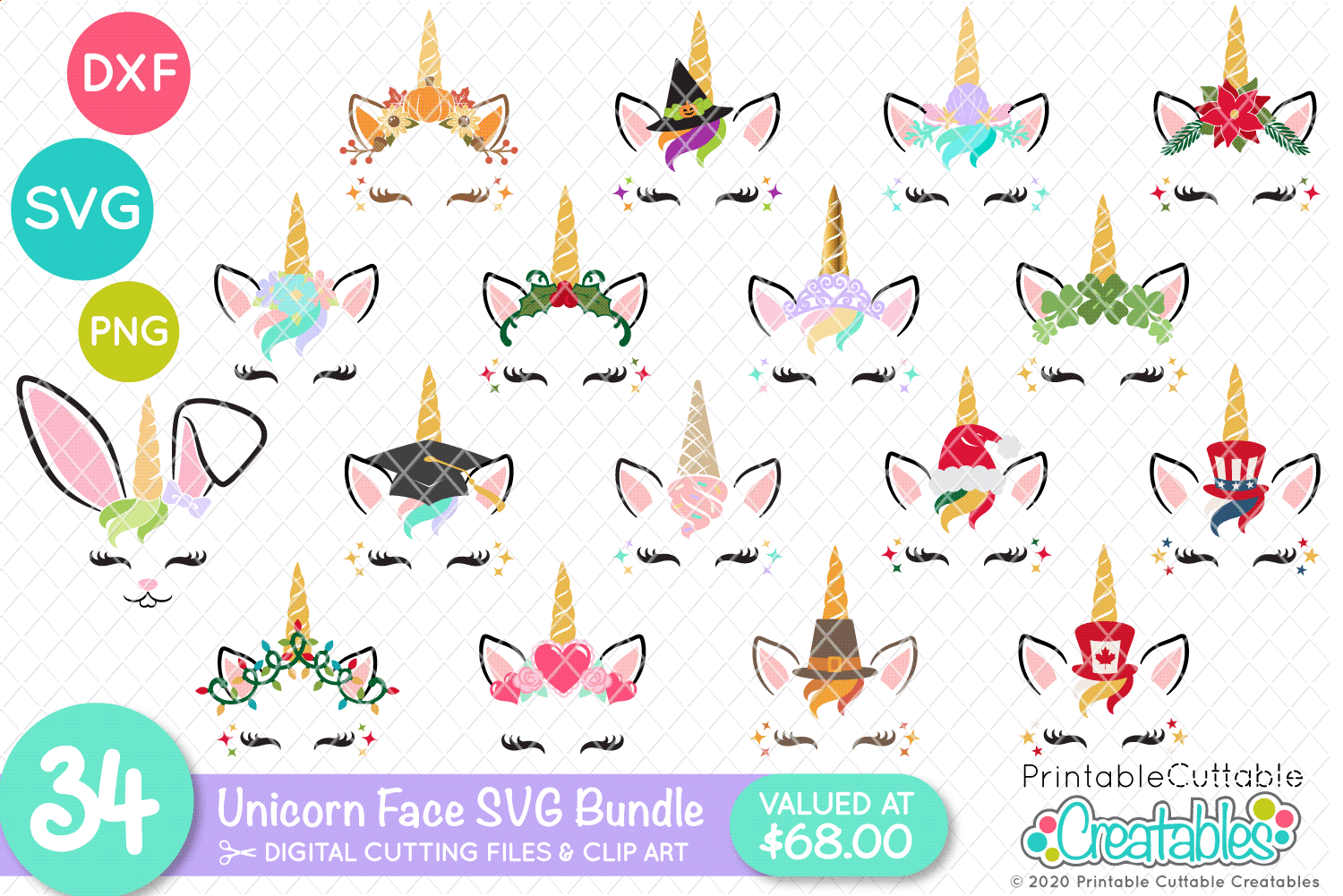 Free Free 64 Unicorn Family Svg SVG PNG EPS DXF File