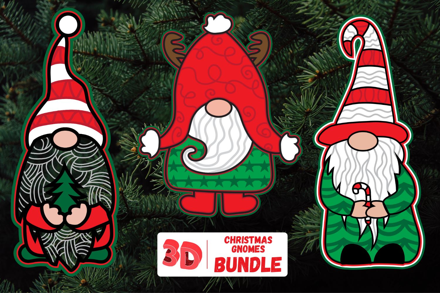 Download 3d Christmas Gnomes Svg Bundle So Fontsy