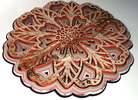 Download 3d Floral Mandala Multi Layered Mandala Svg So Fontsy