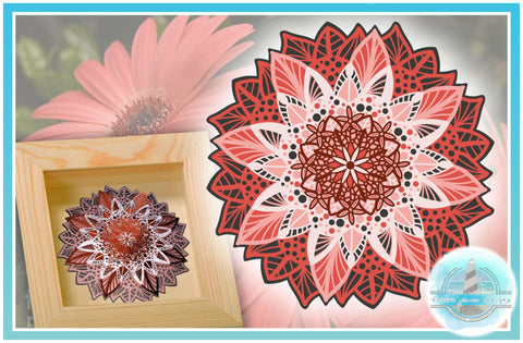 3d Floral Mandala Multi Layered Mandala Svg Files For Cricut So Fontsy