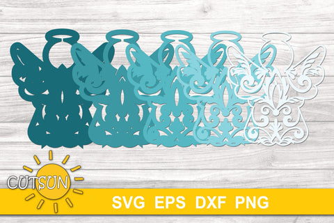 Free Free Layered Angel Svg 427 SVG PNG EPS DXF File