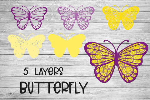 Free Free 198 Layered Butterfly Svg Free SVG PNG EPS DXF File