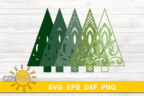 3d Layered Christmas Tree Svg Christmas Tree Svg So Fontsy