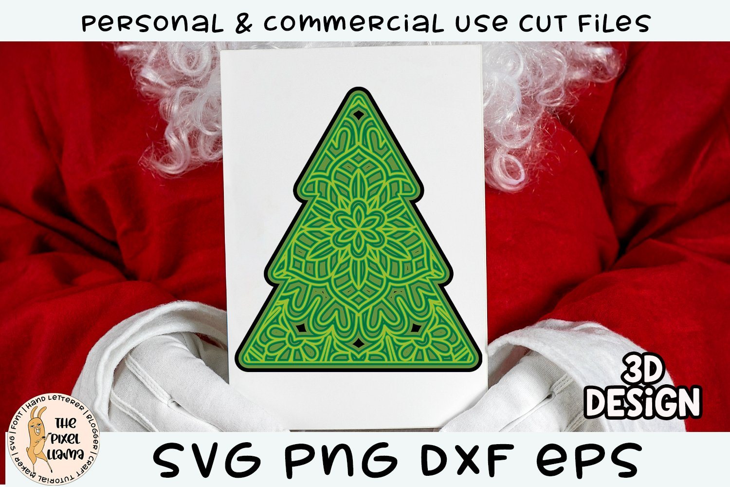 Download 3d Layered Christmas Tree Svg So Fontsy