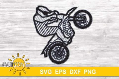 Download 3d Layered Dirt Bike Mandala Svg 7 Layers So Fontsy