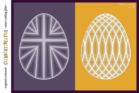 Download 3d Layered Easter Eggs With Box Frame Stacked Paper Art Svg So Fontsy