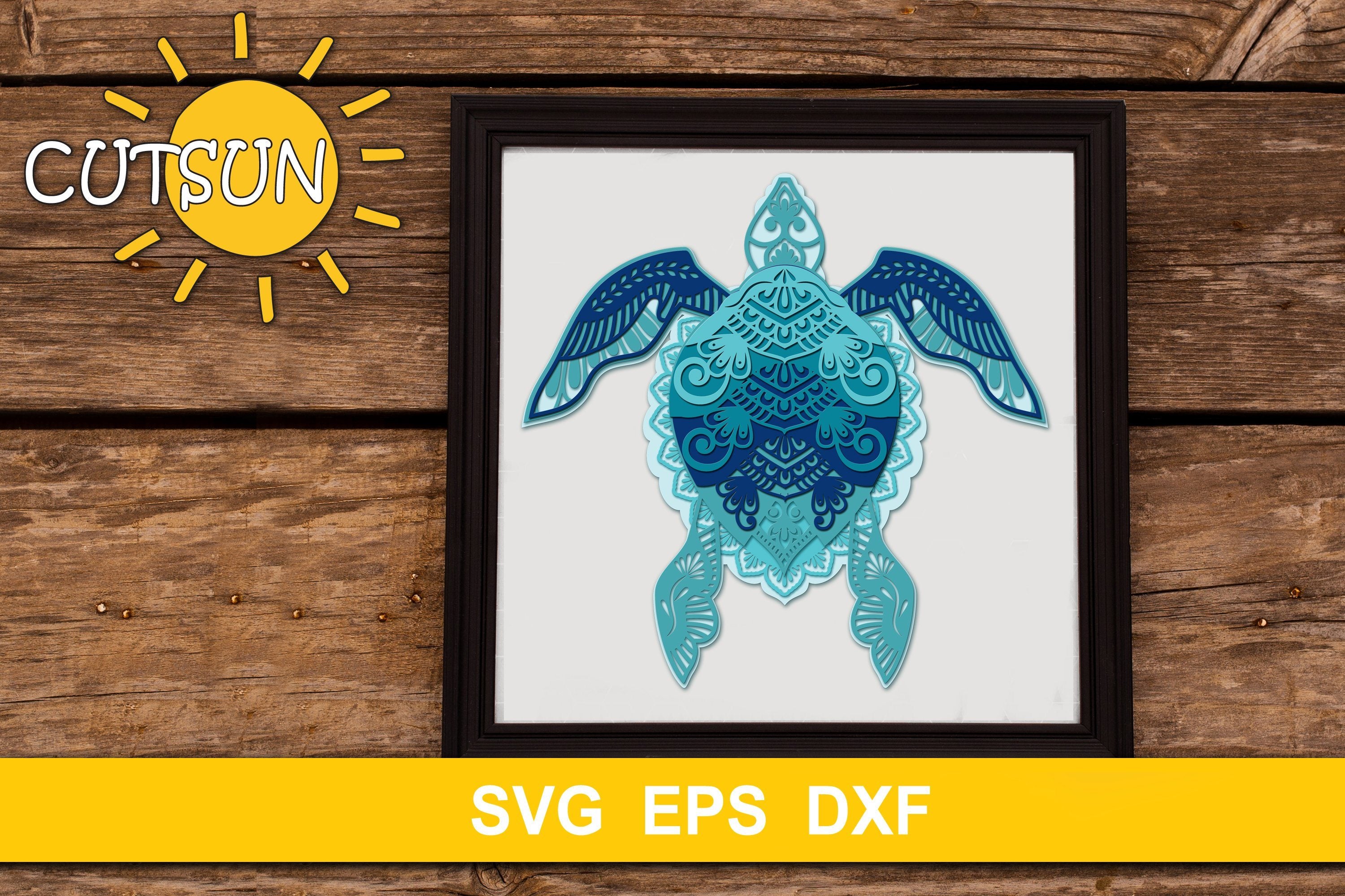 Free Free 293 Cricut Turtle Mandala SVG PNG EPS DXF File