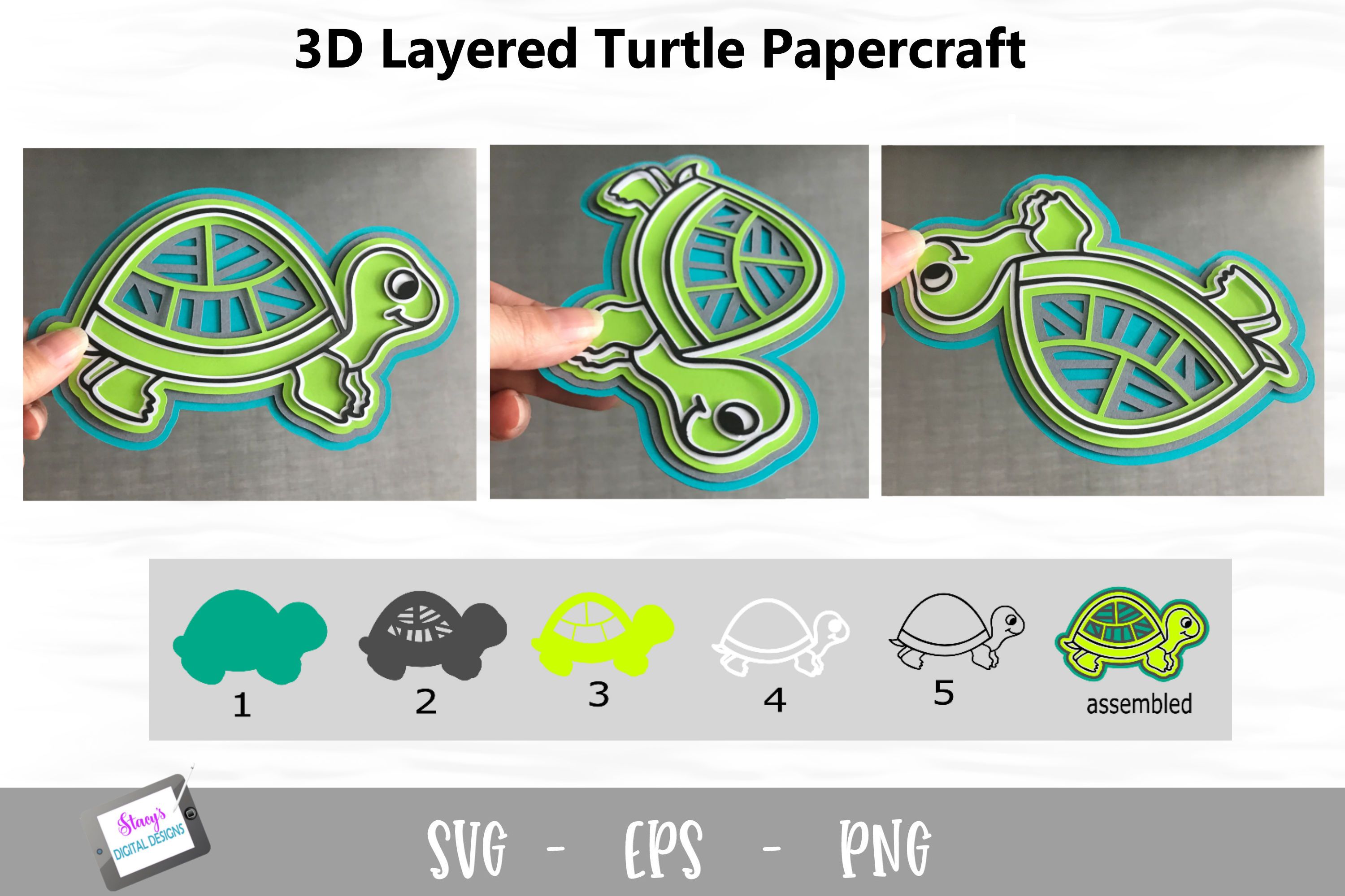 Download 3d Layered Turtle Svg Design So Fontsy