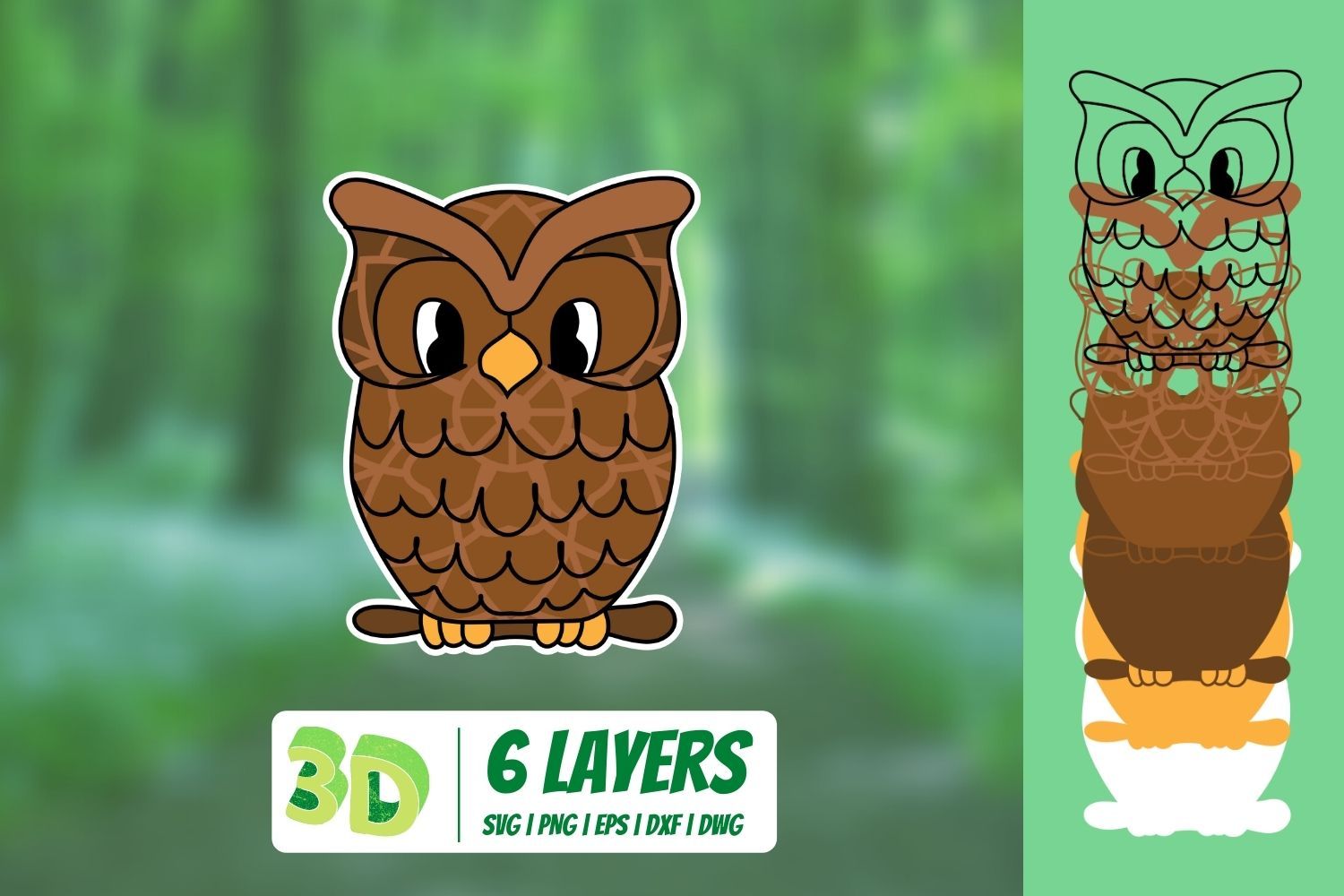 Download 3d Owl Svg So Fontsy