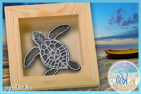 Download 3d Sea Turtle Mandala Multi Layered Mandala Svg So Fontsy