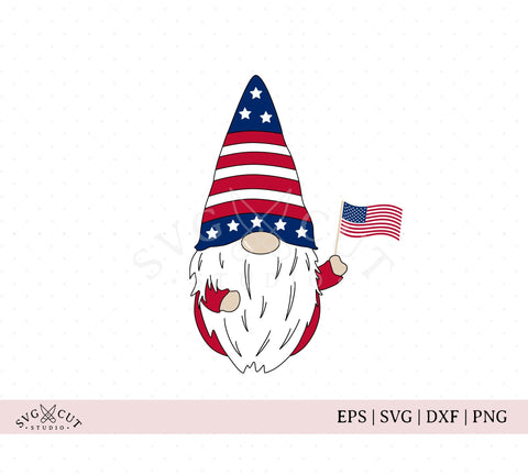 Download 4th Of July Gnome Svg Files So Fontsy