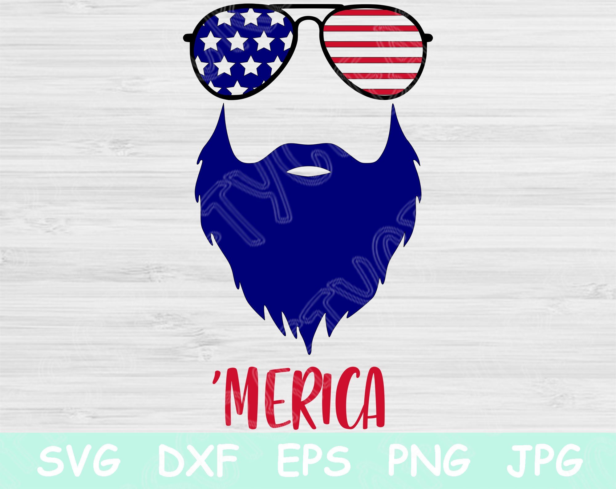 Download 4th Of July Svg Patriotic Svg Merica Svg Files For Cricut And Silhouette Independence Day Svg Cut Files Merica Beard Svg Design Eps So Fontsy