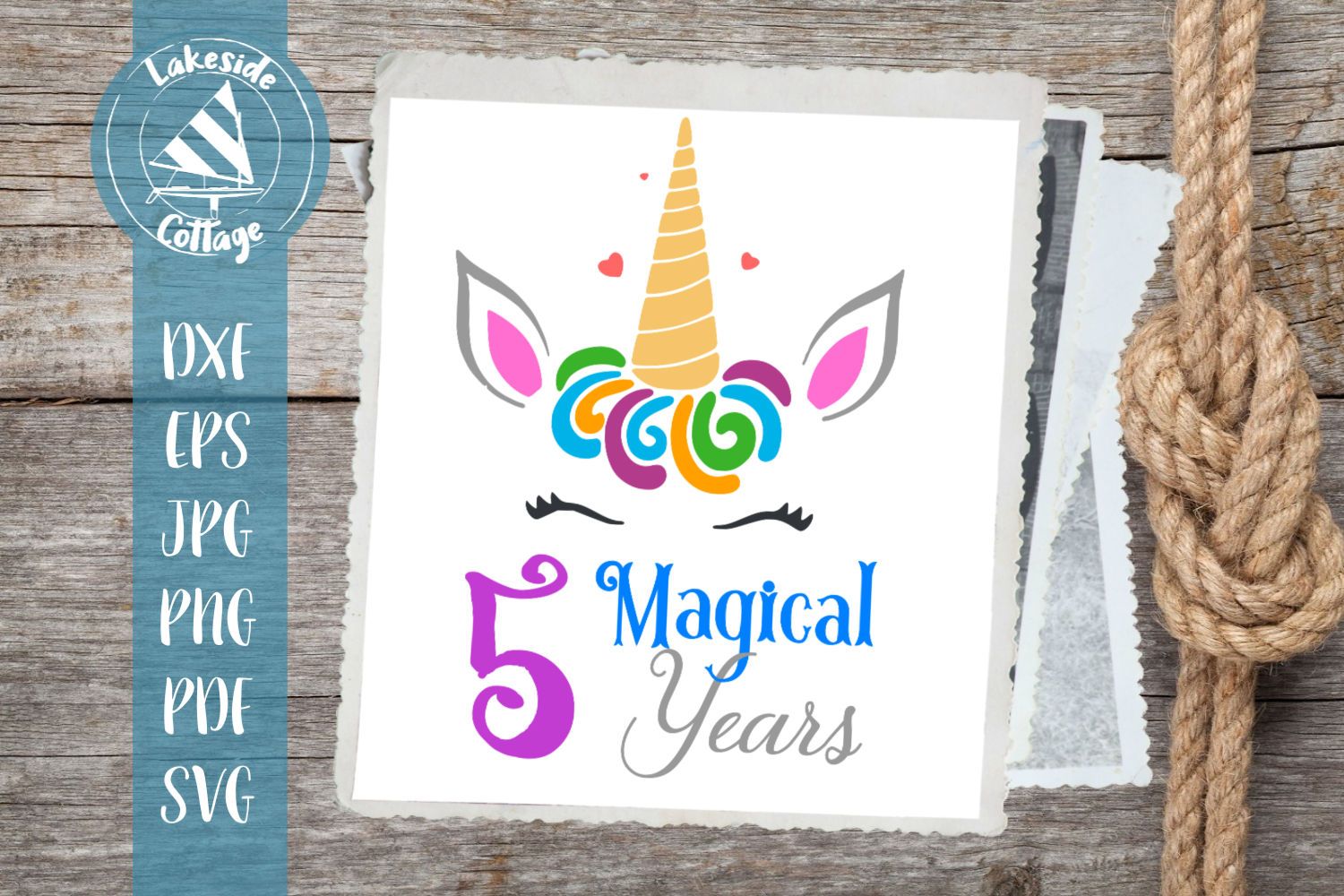 Download 5 Magical Years Unicorn Birthday Design So Fontsy