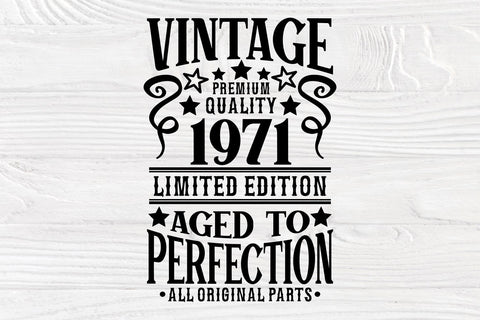Download 50th Birthday Svg Aged To Perfection Vintage Svg So Fontsy