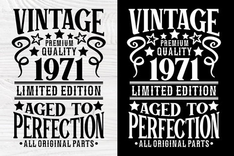 50th Birthday Svg Aged To Perfection Vintage Svg So Fontsy