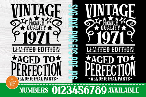 Download 50th Birthday Svg Aged To Perfection Vintage Svg So Fontsy