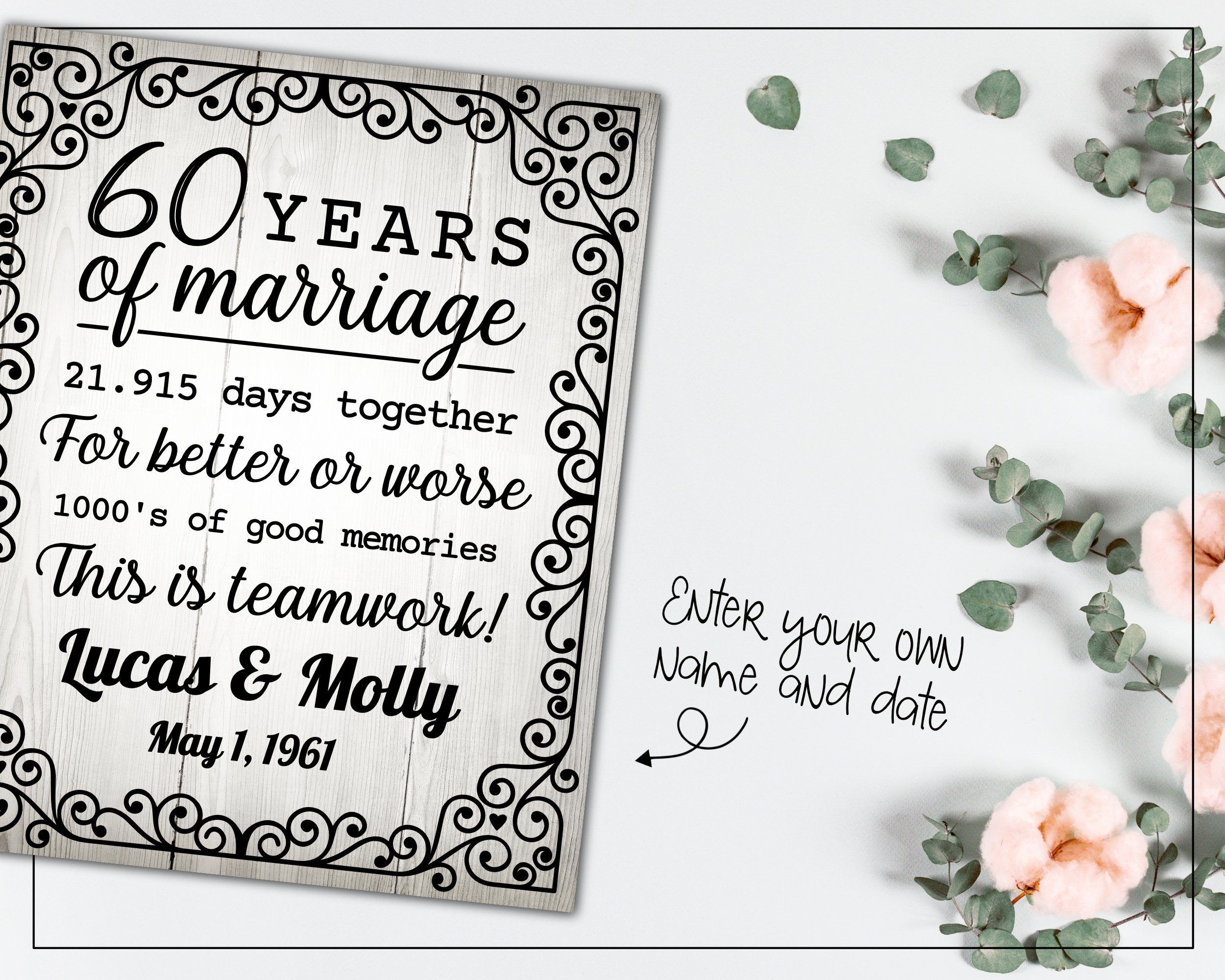 Download 60 Years Wedding Anniversary So Fontsy