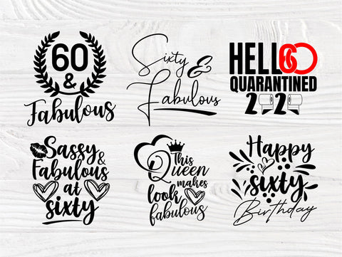 Download 60th Birthday Svg Bundle Birthday Shirt Designs So Fontsy