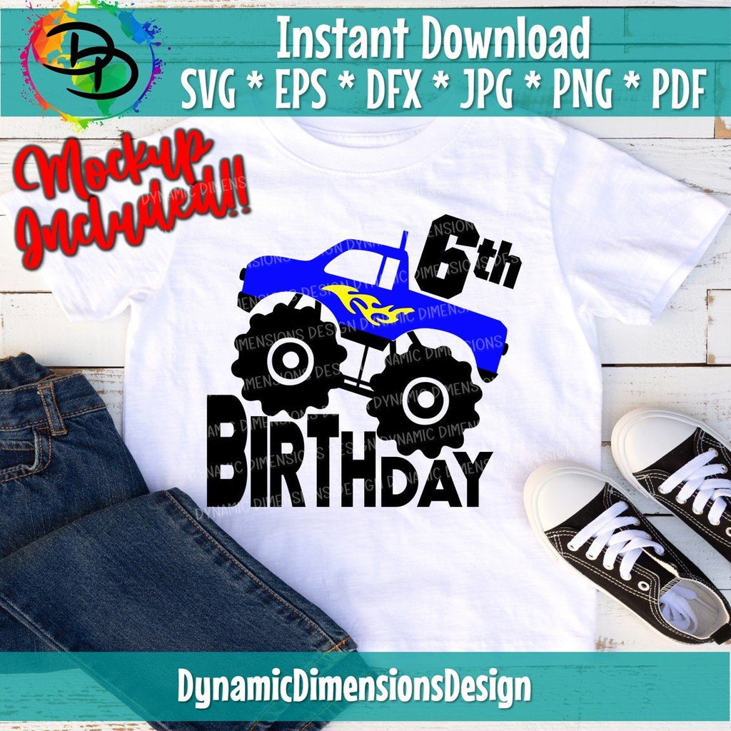 Free Free 141 Monster Truck Birthday Shirt Svg SVG PNG EPS DXF File