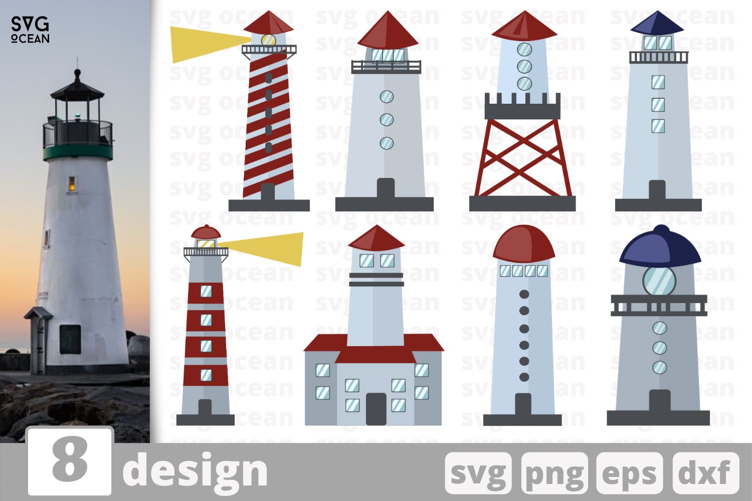 Download 8 Lighthouse Designs Cricut Svg So Fontsy