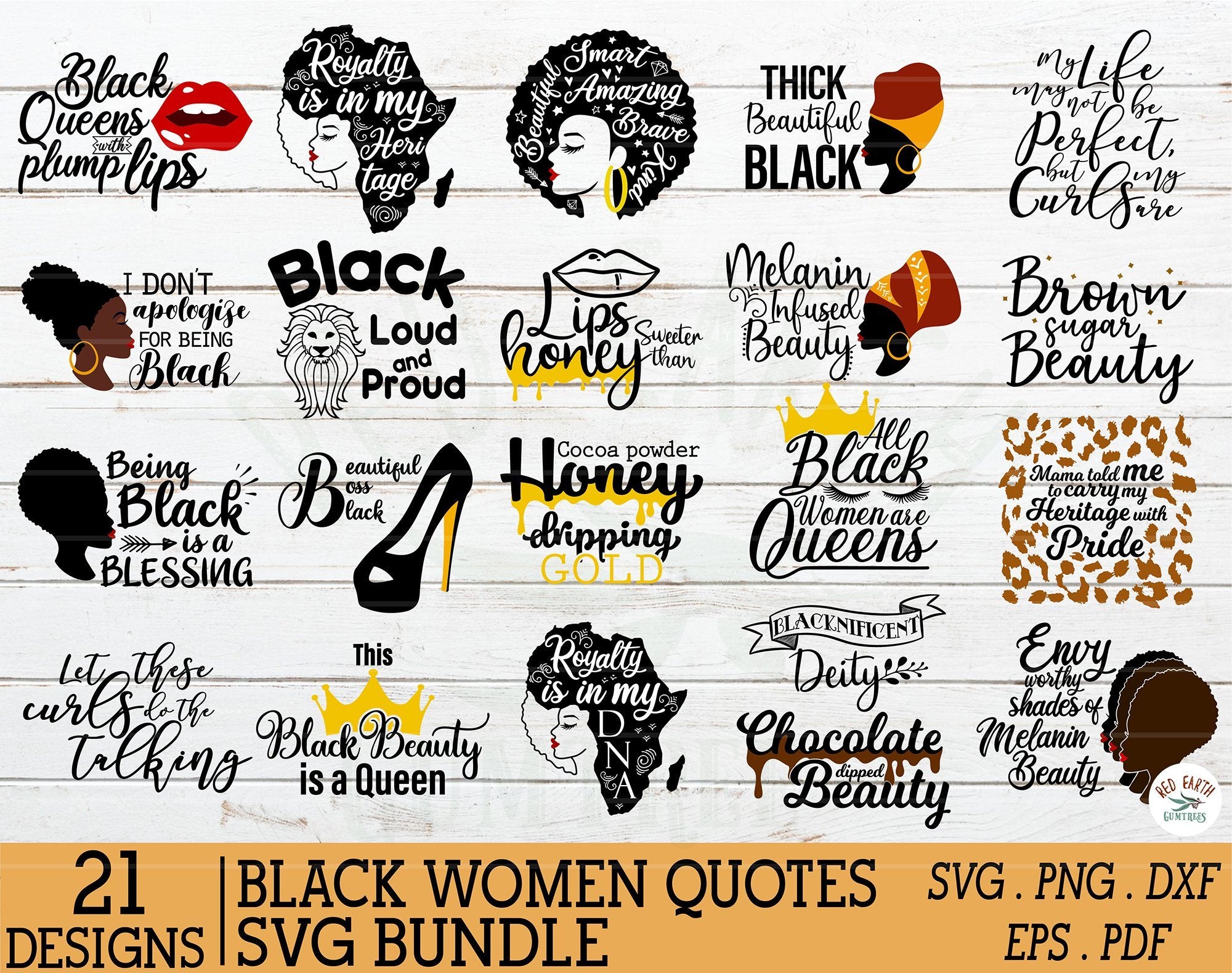 Download African American Black Woman Quotes Svg Bundle So Fontsy