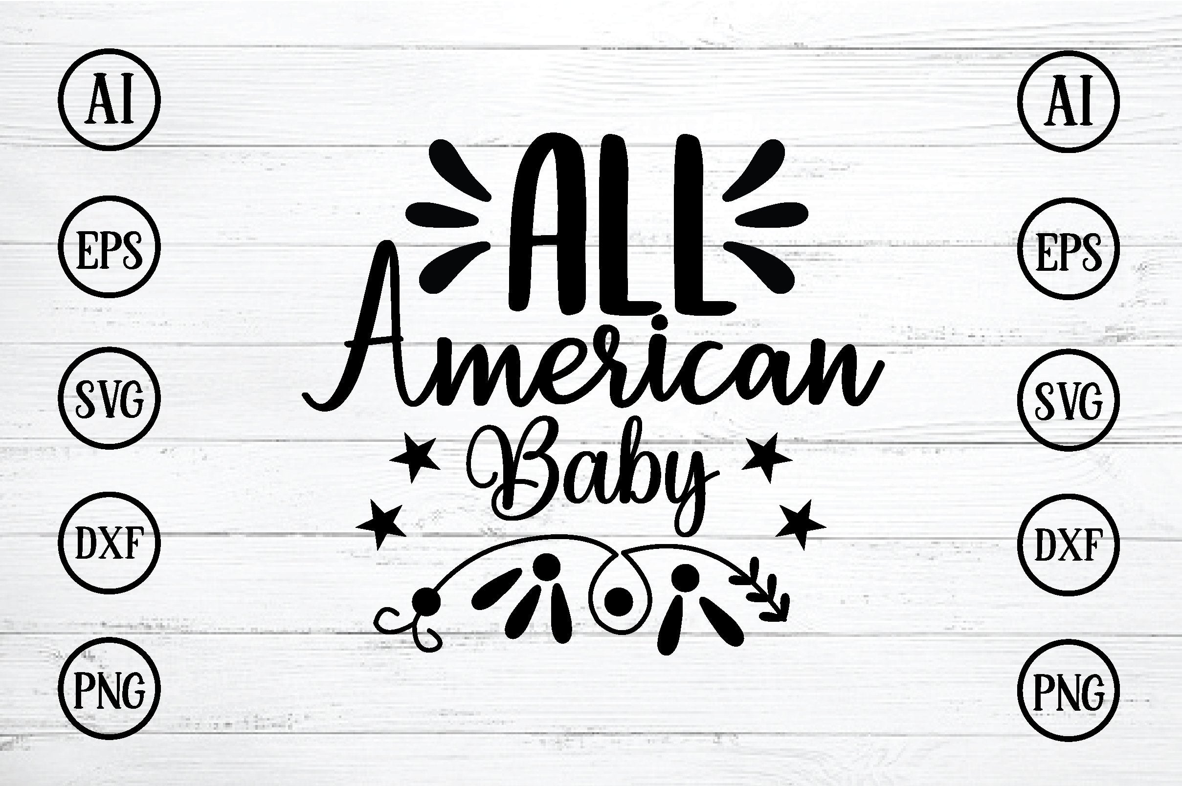 Download All American Baby Svg Design So Fontsy